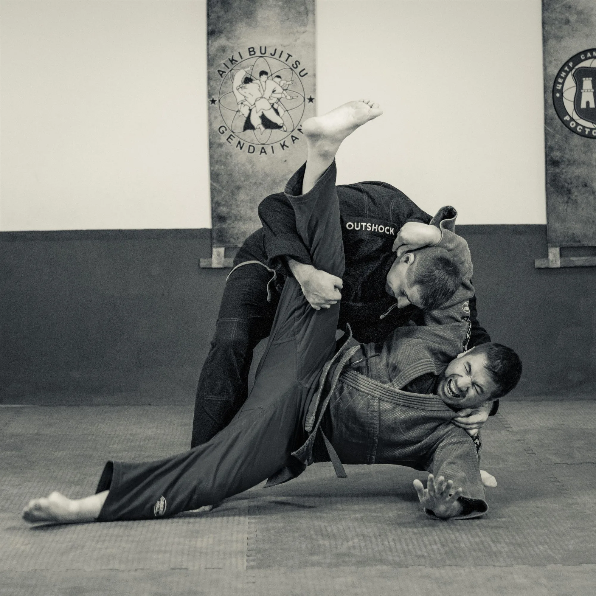 Entrenamiento individual de una técnica de grappling